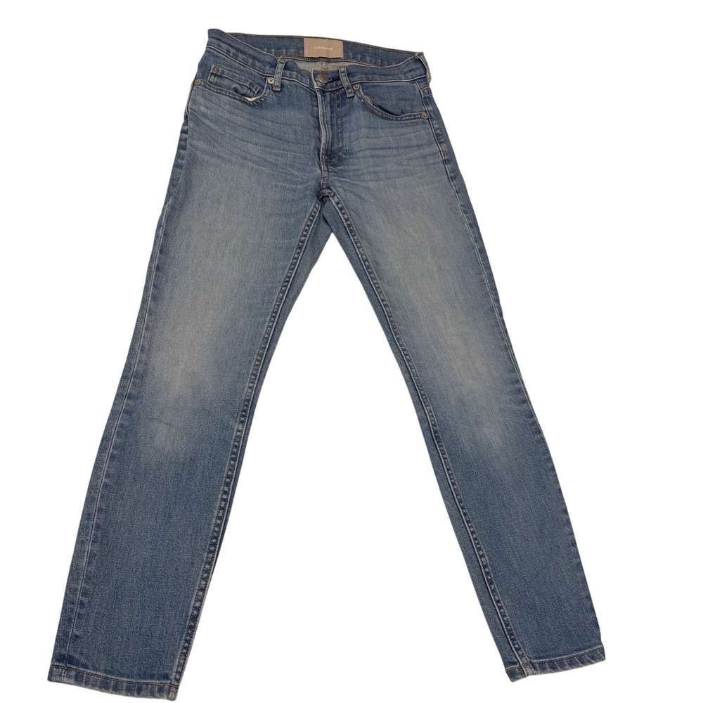 Everlane Womens Mid-Rise Skinny Jeans Medium Wash Blue Denim Size 26